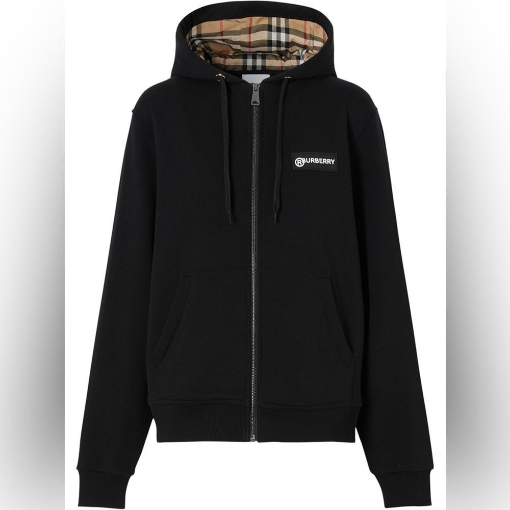Burberry Vintage Check Label Hoodie
